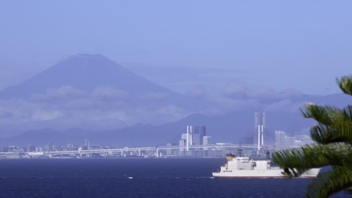 美丽的大海和横滨风景在一个晴朗的日子