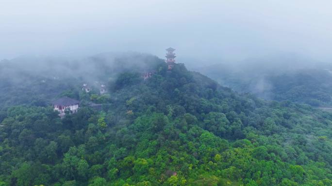 鄂州西山风景区云海4K高清航拍