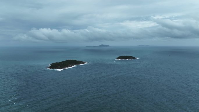 航拍泰国普吉岛本岛及周边海岛自然风光