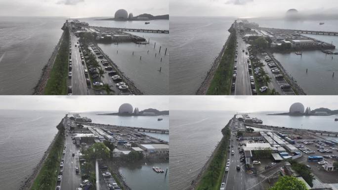 4K-Log-航拍太阳雨、东边日出西边雨