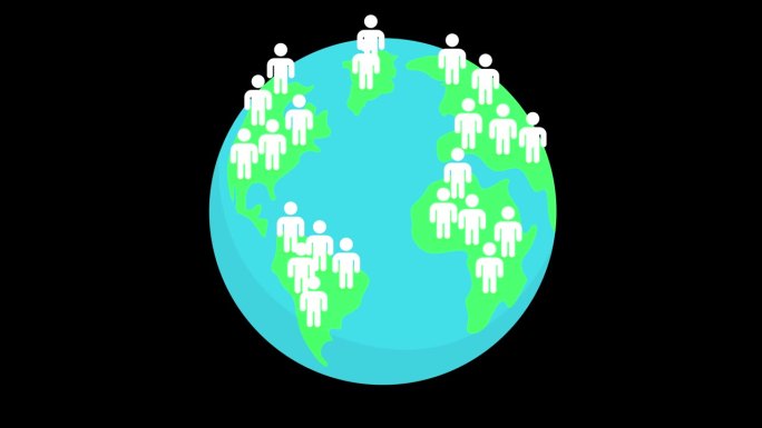 世界人口动态图形