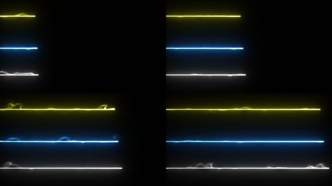 白金蓝三色粒子拖尾光效光束光柱光线线条