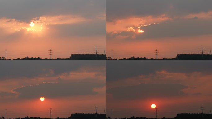 太阳落山 落日