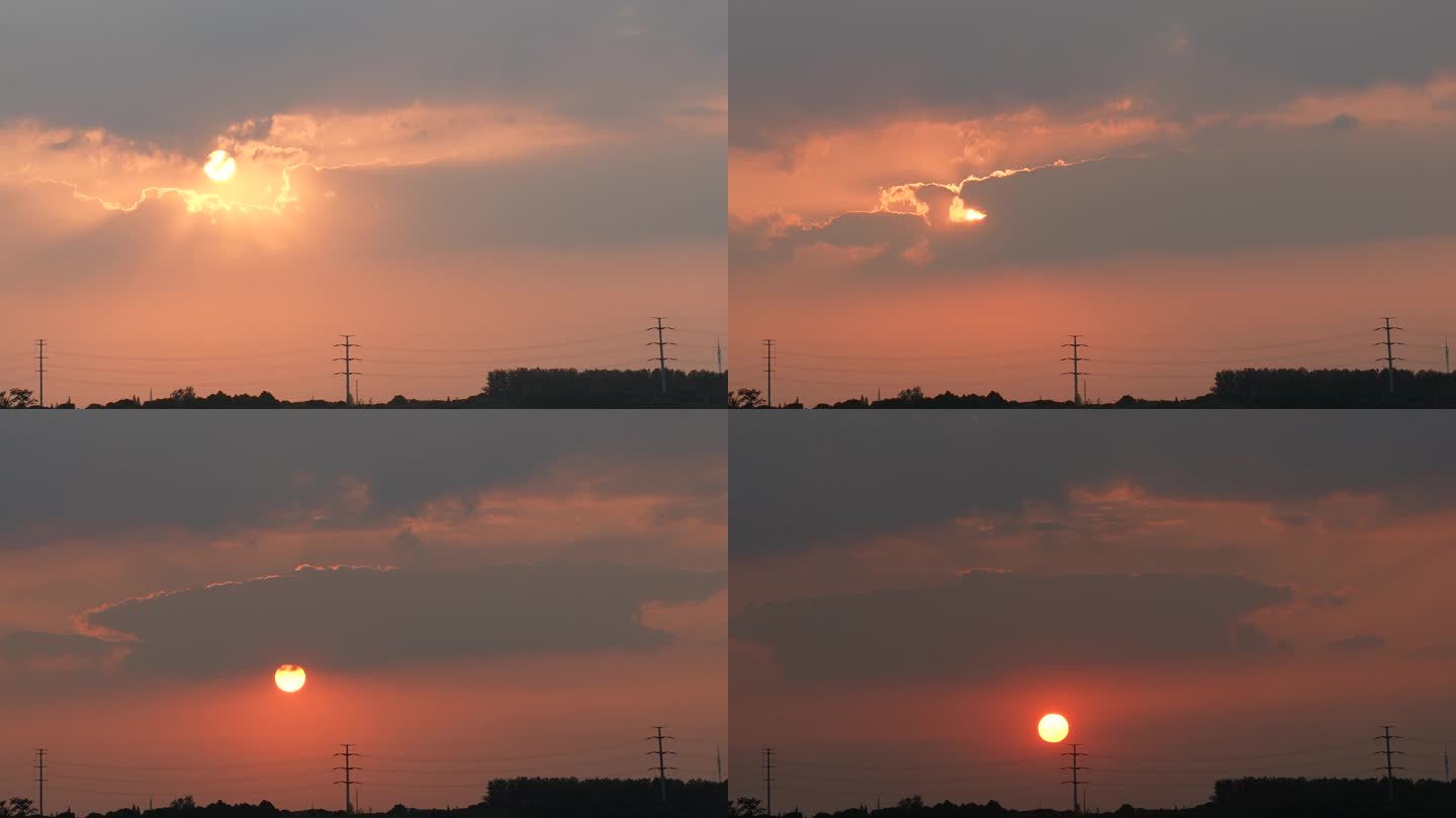 太阳落山 落日