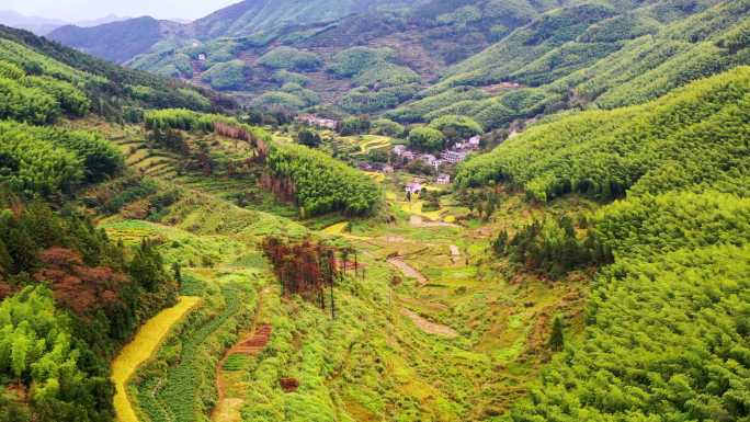 浙江黄岩西部山区，富山乡，半山古村落