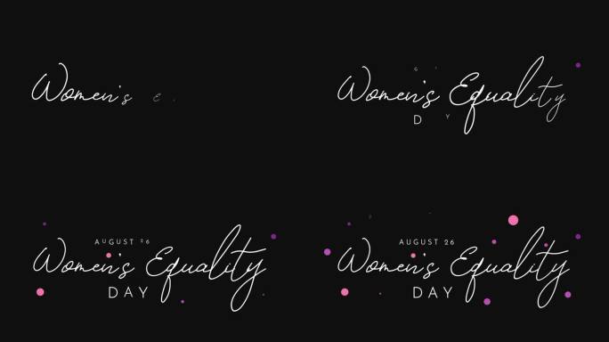 8月26日妇女平等日海报。4 k