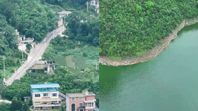 高清竖屏航拍湖北恩施三峡清江大峡谷景色