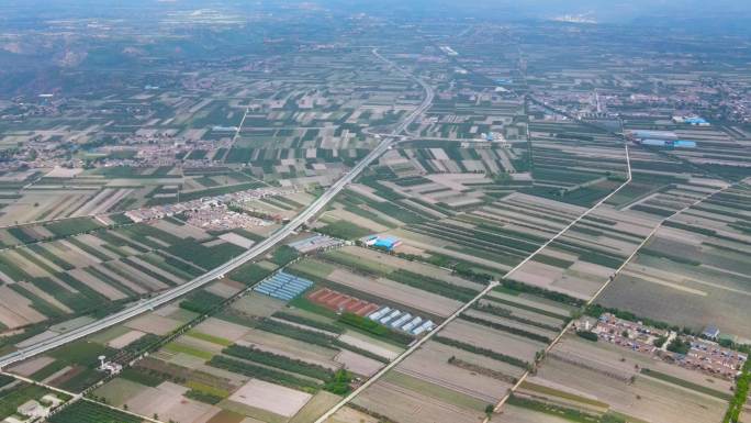 张洪塬 平原山沟 田野 地大物博广袤土地