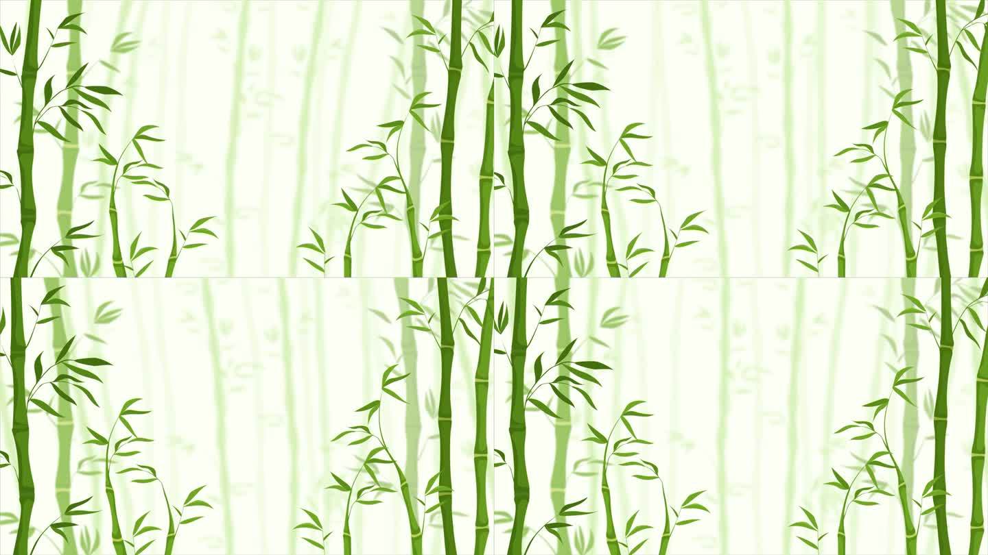 背景是绿色的竹茎古风舞台背景竹子舞台背景