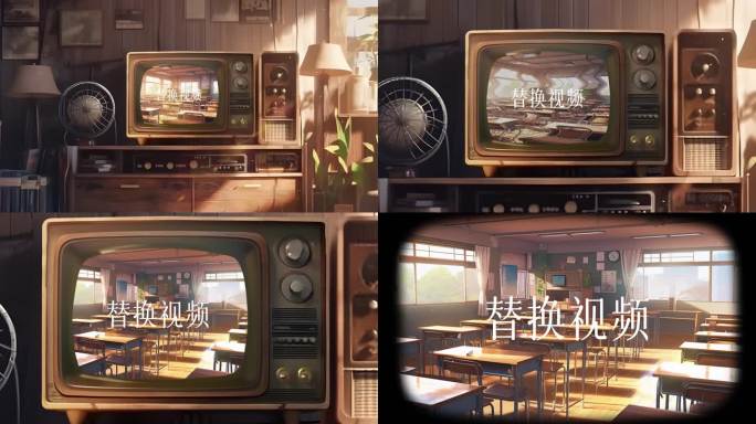 老电视怀旧复古电视机【AE工程】