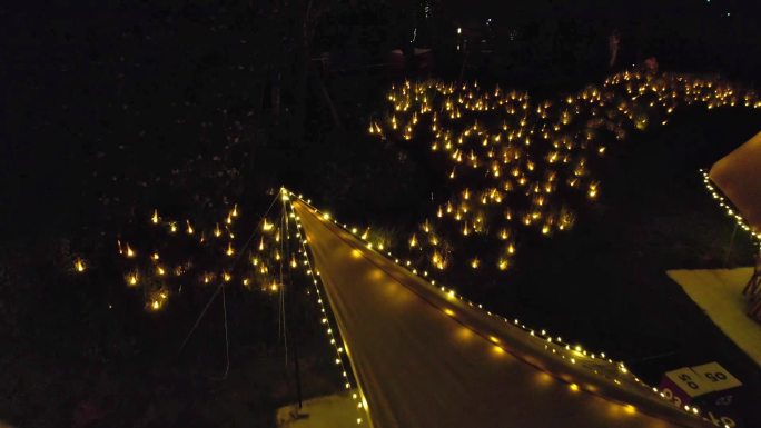 云南帐篷露营夜景