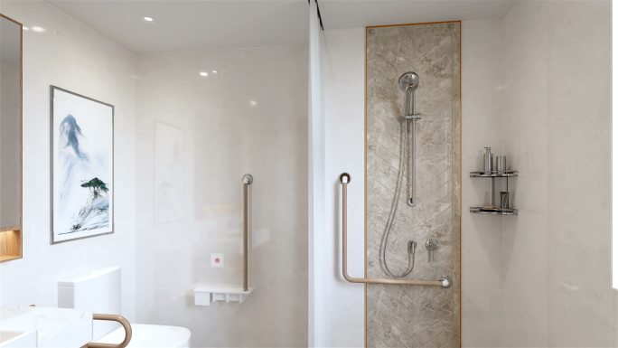 养老中心卫生间三维动画