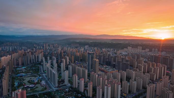 临夏州临夏市夕阳延时