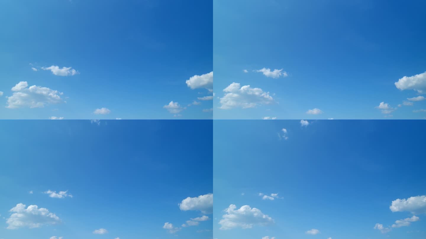 夏天的云会改变形状。白云背景。间隔拍摄。