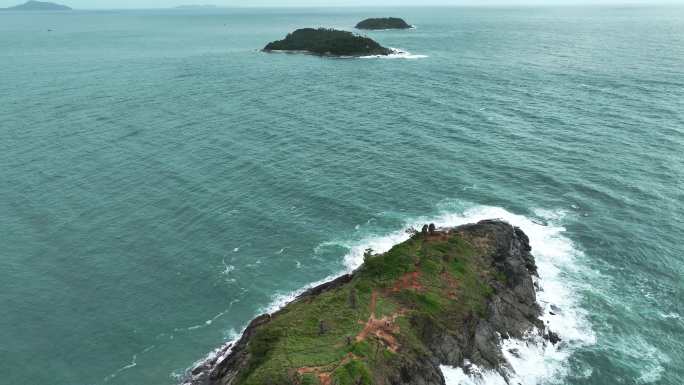 航拍泰国普吉岛本岛及周边海岛自然风光