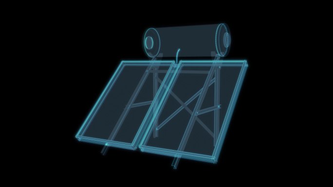 太阳能热水器 房顶水管家装家电家用装修2