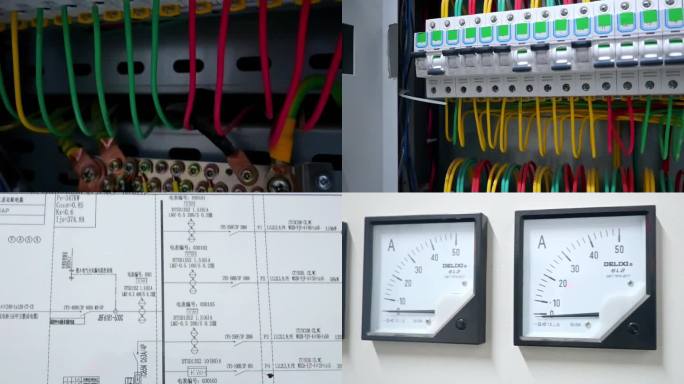 电流表，指示灯，配电柜，空开接线图