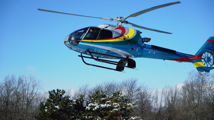 直升机观光 北美冬季直升机观光