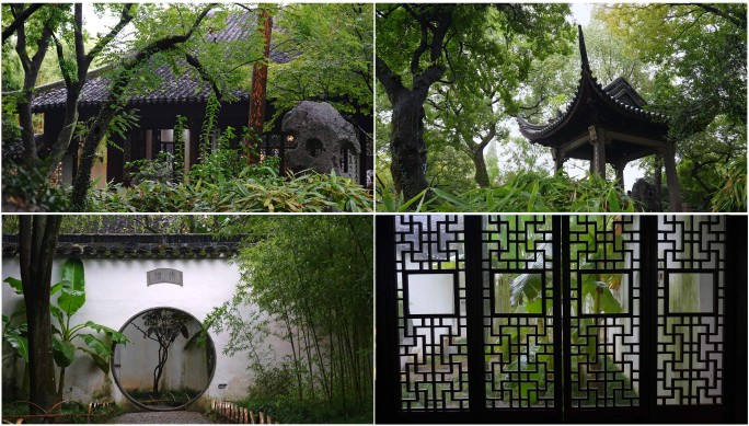 江南烟雨苏州园林沧浪亭