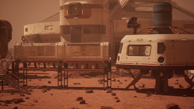 火星殖民地基地和火星探测器