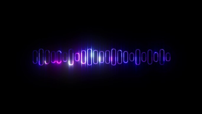 音频音乐的声音频谱EQ波动画