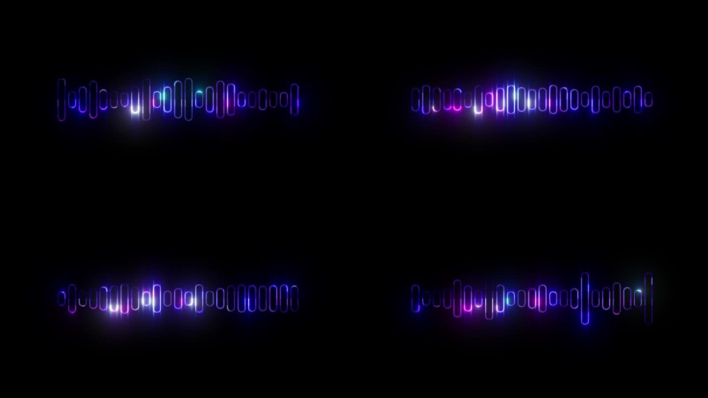 音频音乐的声音频谱EQ波动画