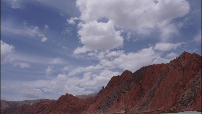 新疆 红山延时  空镜头 风景风光 旅游