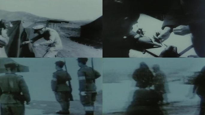 50年代朝鲜战场慰问团
