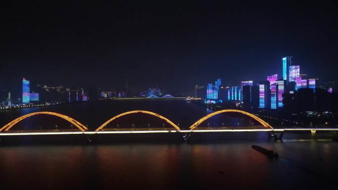 福元大桥湘江夜景