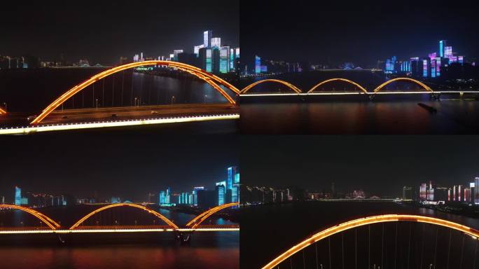 福元大桥湘江夜景
