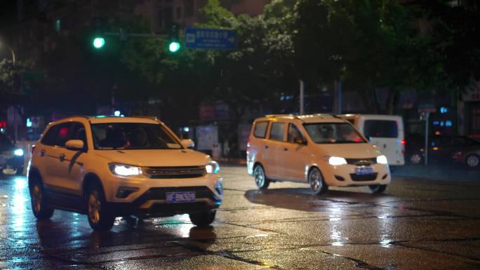 雨夜城市情绪氛围感空镜