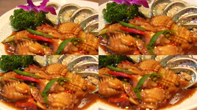 酱油水鲍鱼 鲍鱼 菜品 海鲜 鲍鱼展示