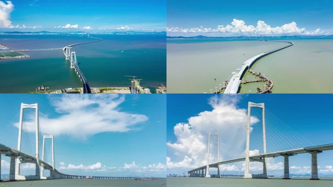 广东深中通道跨海桥梁工程建设施工