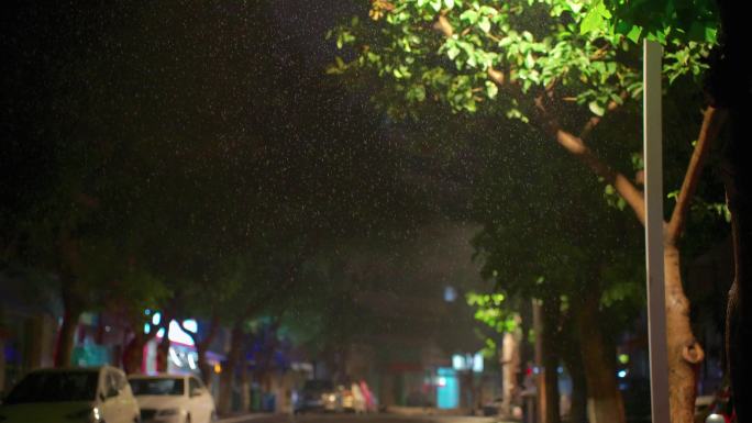 雨夜城市情绪氛围感空镜