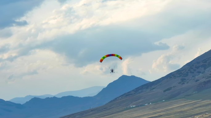 滑翔伞 滑翔 飞翔 【4K】航拍