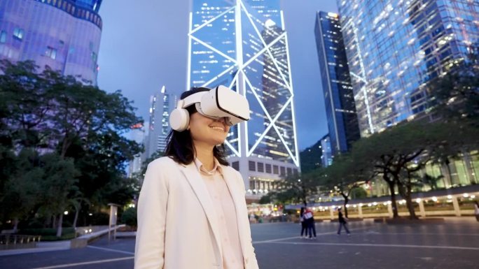 香港智慧城市、加密货币城市和VR眼镜