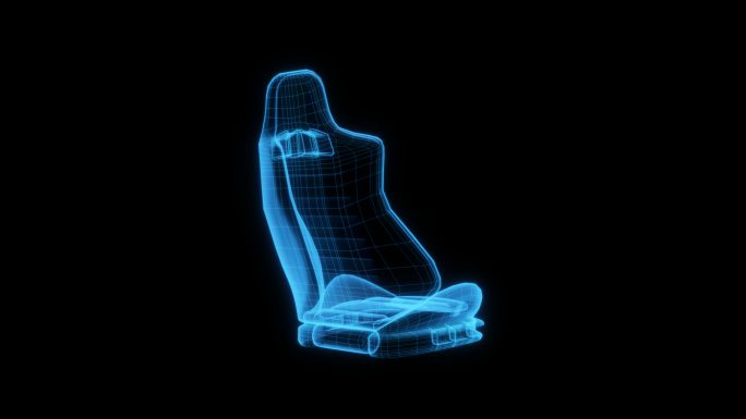 C4D渲染 全息汽车座椅