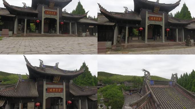 寺庙航拍
