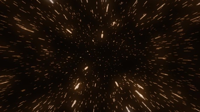 移动的星场，太空旅行，光速之旅，飞星循环动画。高品质的4K分辨率。