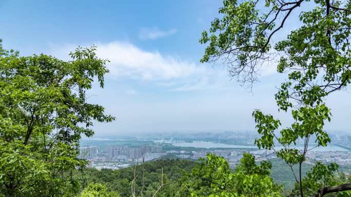 襄阳风光 虎头山电视塔俯瞰樊城