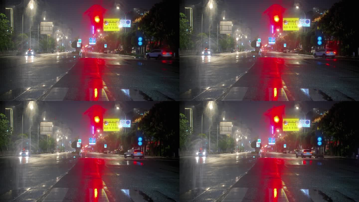 雨夜城市情绪氛围感空镜
