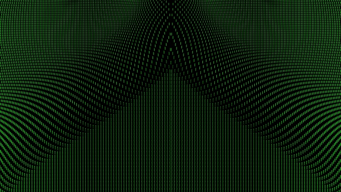 【4K时尚背景】绿色光点粒子曲线虚拟炫影
