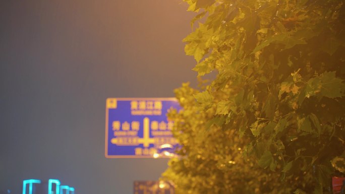 雨夜城市情绪氛围感空镜