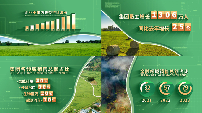 乡村振兴农业数据展示