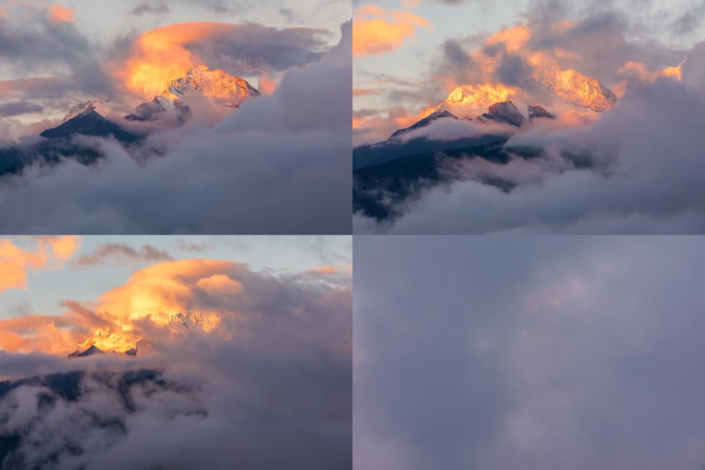 梅里雪山超级震撼的日照金山