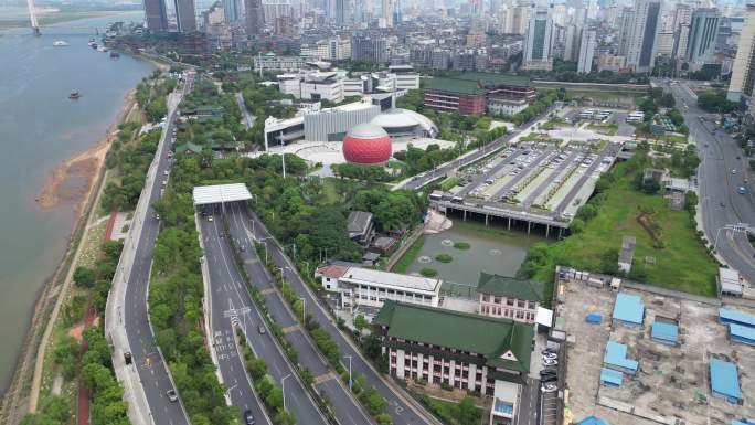 城市航拍红谷滩4k