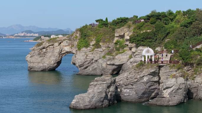 航拍大连金石滩国家地质公园