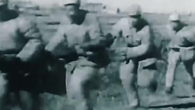40年代济南解放 解放军打仗战斗场面