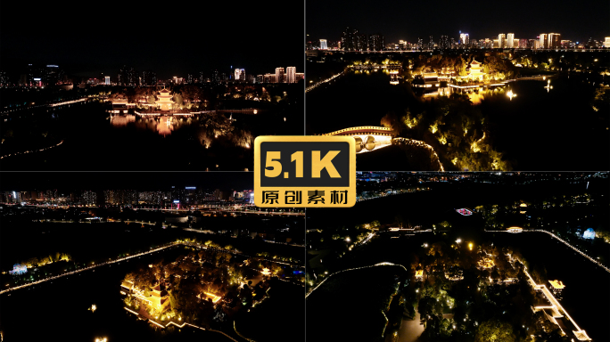 5K-云南昆明大观楼夜景全貌