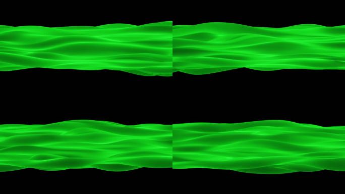 4K绿色绸缎飘舞无缝循环带通道
